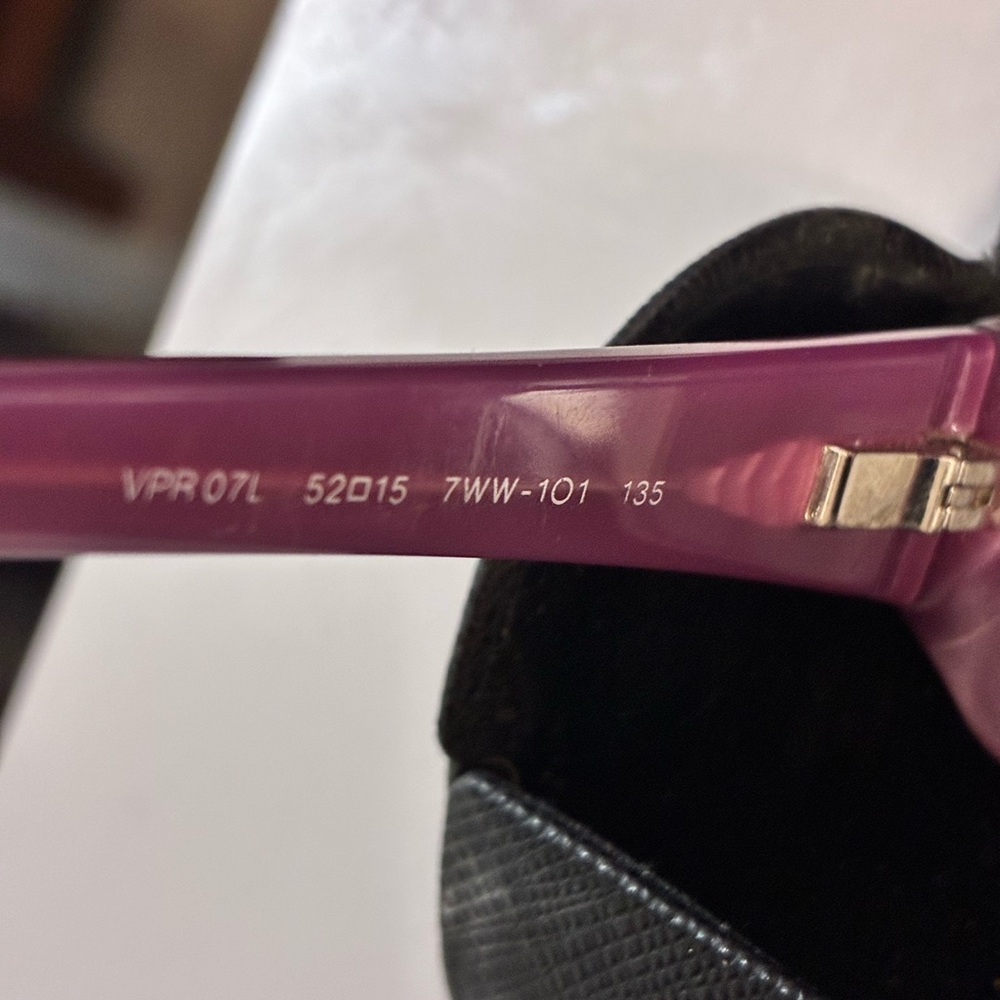Prada VPR 07L eye frame eyeglasses Bayonetta style eyewear - Picture 6 of 9